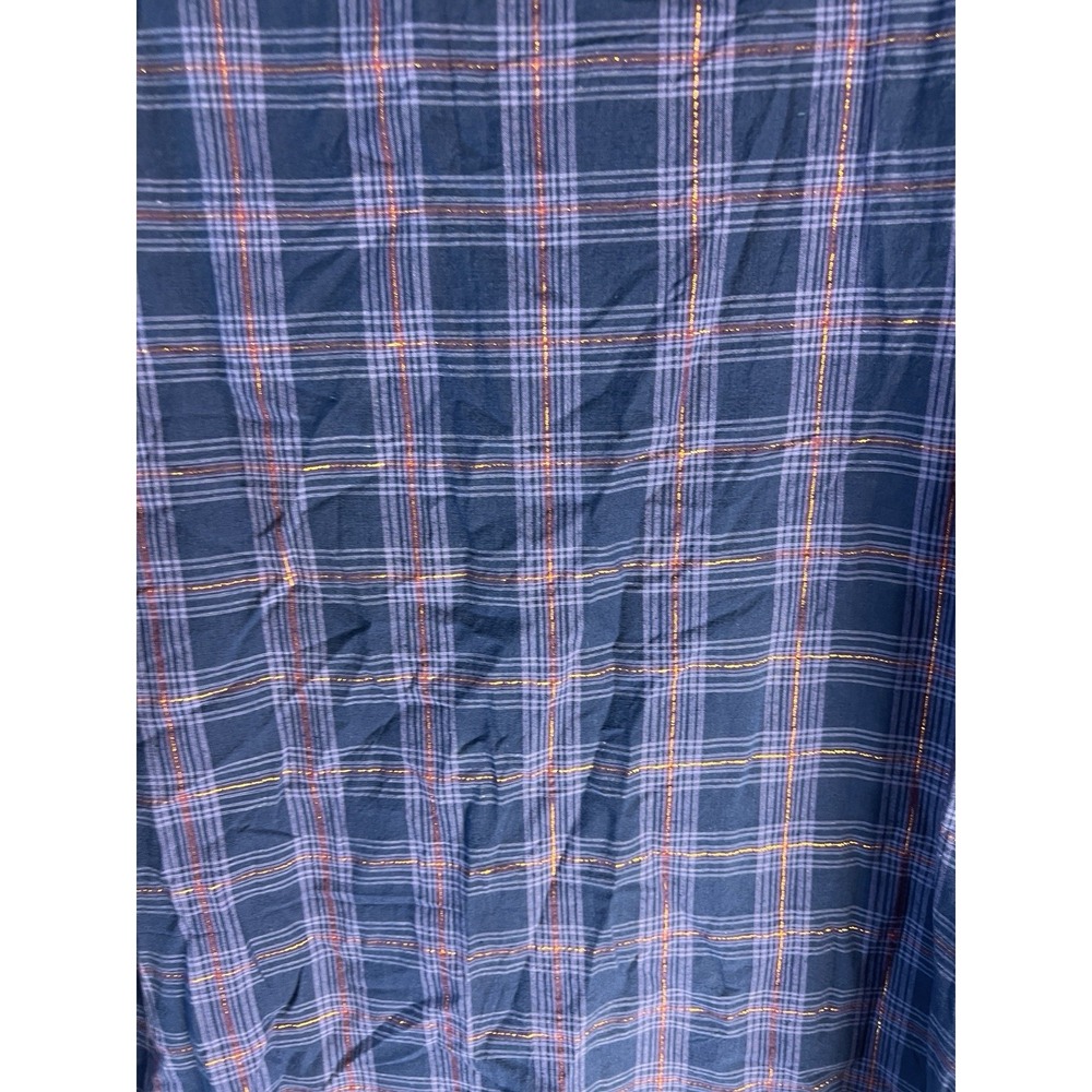 Vtg Lemon Grass Plaid Gold Jumper Dress Women M Prairie Comfy - Picture 8 of 13